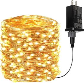 66Ft 200 LED Fairy Lights Plug in, Waterproof String Lights Outdoor & Indoor 8 Modes Christmas Light Bedroom Decor