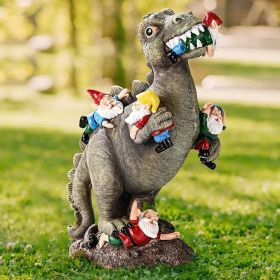Dinosaur Gnomes Garden Statues Garden Decor Yard Decorations Outdoor Patio