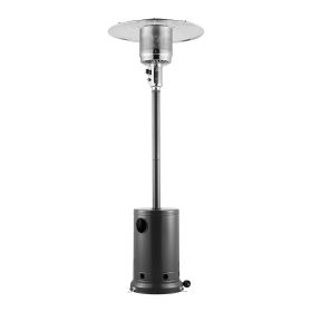 Patio Heater for Outdoor Use, 50000BTU Propane Heater Tall Hammered With Round Table Design, Metal Burner and Wheels
