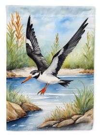 Black Skimmer Bird House Flag Large Porch Sleeve Pole Decorative Outside Yard Banner Artwork Wall Hanging, Polyester, House Size, Multicolor