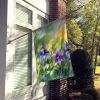 Colorado Rocky Mountain Columbine in Watercolor House Flag Large Porch Sleeve Pole Decorative Outside Yard Banner Artwork Wall Hanging, Polyester