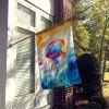 Jellyfish House Flag Large Porch Sleeve Pole Decorative Outside Yard Banner Artwork Wall Hanging, Polyester, House Size, Multicolor