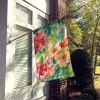 Indiana Peonies in Watercolor House Flag Large Porch Sleeve Pole Decorative Outside Yard Banner Artwork Wall Hanging, Polyester, House Size