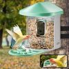 Smart Bird Feeder with Camera, 2K HD AI Identify 10,000+ Bird Species, Solar-Powered Bird Watching Camera with Auto Capture & Instant Notify