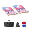 Cornhole Set, 4x2 ft Corn Hole Game Boards, Solid Wood Portable Toss Board, Indoor and Outdoor Cornhole Play for Adults