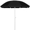 6FT Portable Picnic Outdoor Canopy Sunshade Beach Umbrella with Tilt Function