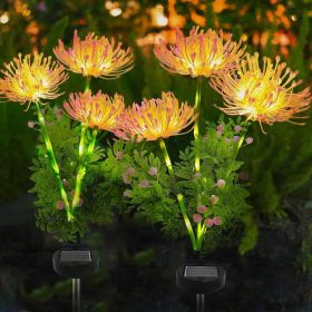 4 Pack Solar Garden Lights Outdoor, Solar Flower Lights for Yard with Lighting Modes, Glowing Flowers & Stems (Quantity: 4pcs)