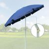 6FT Portable Picnic Outdoor Canopy Sunshade Beach Umbrella with Tilt Function