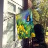 Kentucky Goldenrod in Watercolor House Flag Large Porch Sleeve Pole Decorative Outside Yard Banner Artwork Wall Hanging, Polyester, House Size